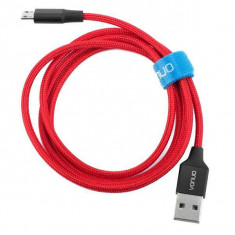 Cablu Date Si Incarcare Micro USB Samsung Nokia LG Allview Universal Rosu foto