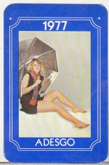 bnk cld Calendar de buzunar - 1977 - Adesgo