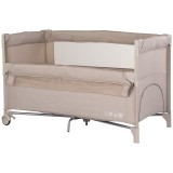 Cumpara ieftin Patut pliabil Chipolino Relax latte linen cu laterala culisanta