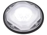 Lentilă LED Rotundă Silicon Neagră Transparentă