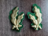 C7 - petlite militare - laur mic 7 - auriu - verde graniceri - piesa colectie