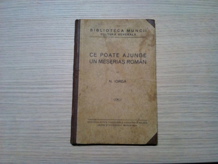 CE POATE AJUNGE UN MESERIAS ROMAN - N. Iorga - Valeni de Munte, 104 p.