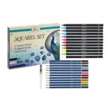 Cumpara ieftin Set 25 piese acuarelabil cu markere creioane si pensula cu rezervor