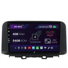 Navigatie Hyundai Kona (2018+), Android 13, A-Octacore 4GB RAM + 64GB ROM, 10.1 Inch - AD-BGA10004+AD-BGRKIT183V2