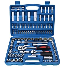 Set Trusa Profesionala APF&reg; 108 Piese - Chei Tubulare Cromate, 6 Colturi, 1/2" - 1/4"