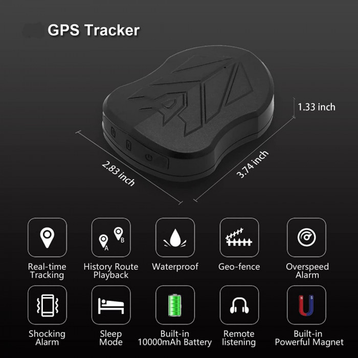 GPS Tracker Auto TSS-ST-915, GPS+ LBS, Localizare GPS