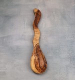 Lingură șerpuită din lemn de măslin 30 cm