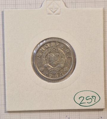 257, Albania, 10 Qindarka 1988, km#60, Aluminiu foto
