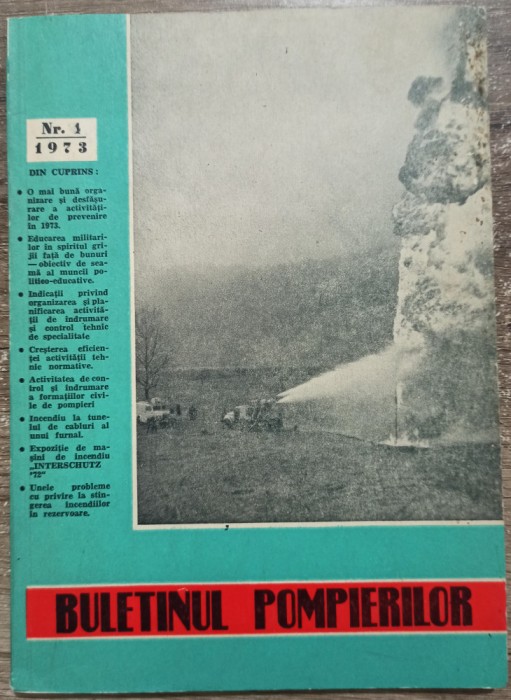 Buletinul Pompierilor nr. 1, 1973