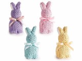 Cumpara ieftin Set 4 figurine Iepurasi Paste bumbac multicolor 7 x 8,5 x 16 H
