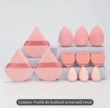 Set 12 bureti de machiaj. Pentru aplicarea fondului de ten, Umed si uscat
