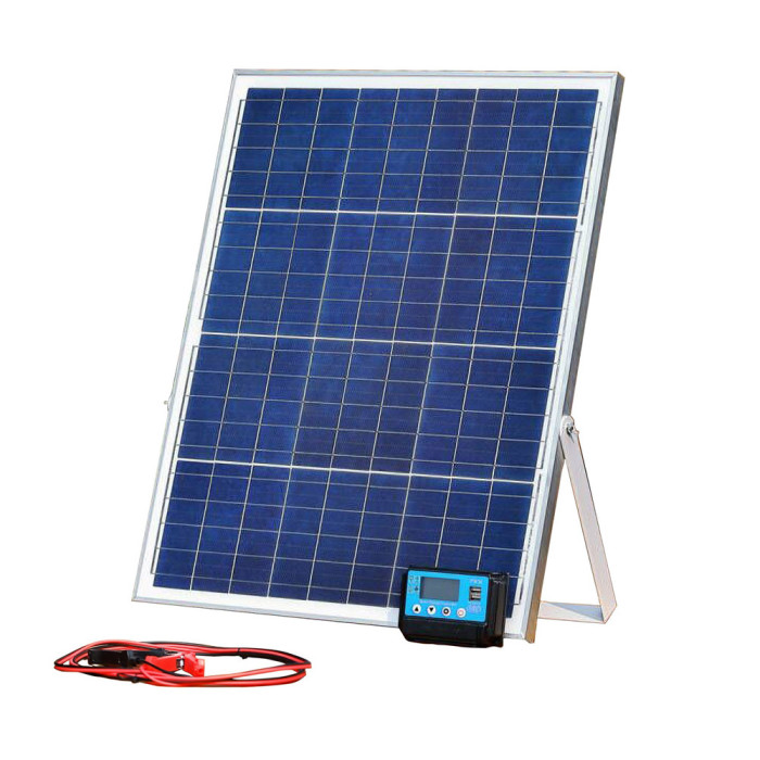 Panou fotovoltaic 50W, 18V + controller
