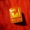Insigna Romania TEC 40 Ani - Termoelectrica , h=2cm , metal si email