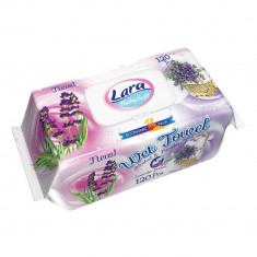 Set 120 Servetele Umede Lara, cu Lavanda, Fara Alcool si Parabieni, Servetele Umede cu Lavanda, Servetele Umede Lavanda, Servetele Umede Fara Alcool,