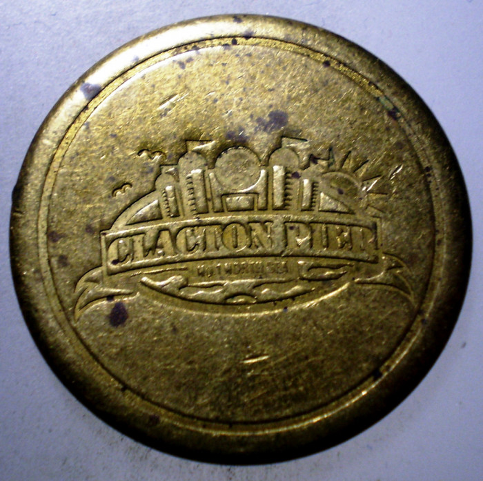 7.826 JETON MAREA BRITANIE ANGLIA CLACTON PIER NO 1 NORTH SEA 27mm