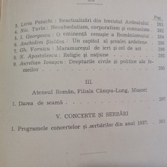 ANUARUL ATENEULUI ROMAN PENTRU 1937- GH.ADAMESCU-1938 S4