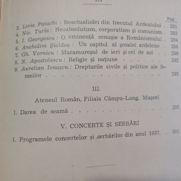 ANUARUL ATENEULUI ROMAN PENTRU 1937- GH.ADAMESCU-1938 S4