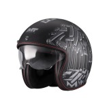 Cumpara ieftin Casca open face motociclete MT Le Mans 2 S SV Dystopic B12 mat (ochelari soare integrati) &ndash; omologare noua ECE 22.06 XL (61/62cm)