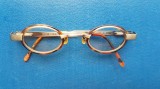 F463-I-Ochelari IMAGO Germany metal nemagnetic argintiu/bachelita piesa de Lux.