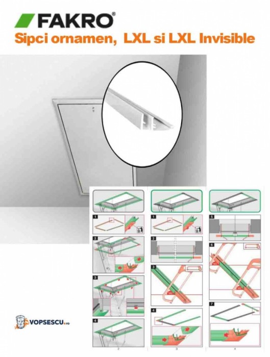 Sipci ornamen, Fakro, LXL si LXL Invisible