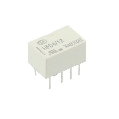 Releu electromagnetic, 12V DC, 2A, serie HONGFA RELAY, HFD4/12, T119386 foto