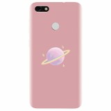 Husa silicon pentru Huawei Y6 Pro 2017, Saturn On Pink