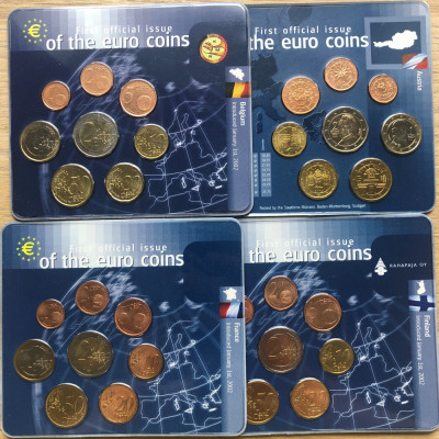 Set complet primele 12 state EURO 2002 UNC foto