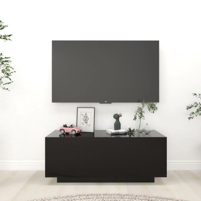 Gossi comoda tv, negru, 100x35x40 cm, pal