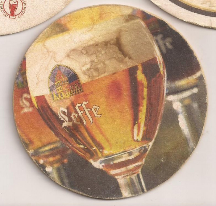 L1 - suport pentru bere din carton / coaster - Leffe