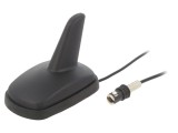 Antena Auto Shark Neagră AM/FM 12V 87-108MHz