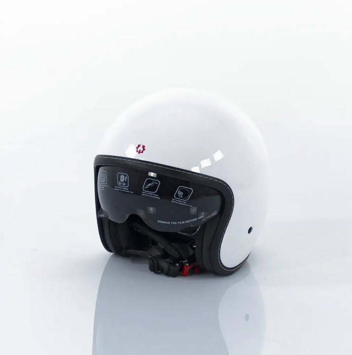 Casca Motocicleta, Scuter, Triciclu, Rotakt OP11, ABS, Certificare ECE.R22.06, Alb, Marime L