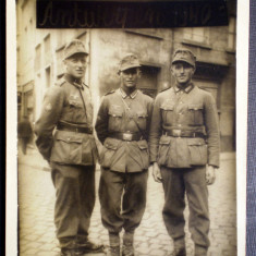 P086 FOTOGRAFIE RAZBOI MILITARI GERMANI WWII ALPENKORPS Gebirgsjäger 9/7cm