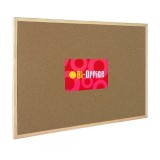 Cumpara ieftin Panou pluta rama din lemn Bi-Silque 40 x 60 cm