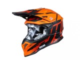 Casca Moto Enduro Just1 J39 Poseidon Negru Portocaliu M, Sistem Urgenta, Ventilatie, Interior Lavabil, Protectie Off-Road, ECE 22.06