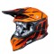 Casca enduro Just1 J39 Poseidon, Negru + Portocaliu, marimea M