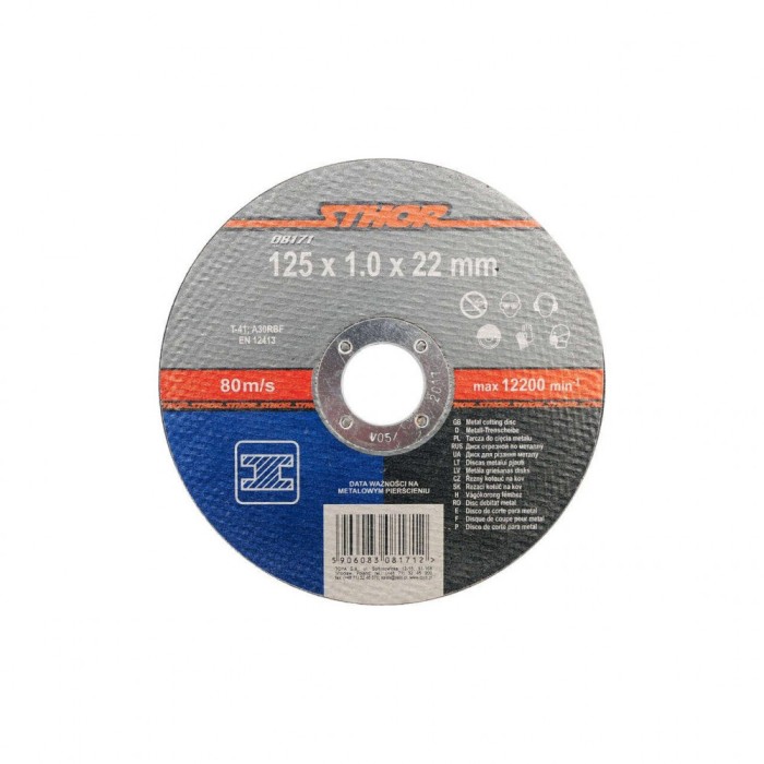Disc debitat metale 125 x 1 x 22 mm Sthor 08171