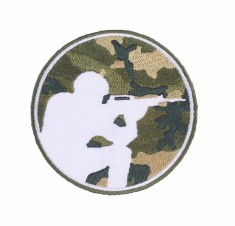 Petic Textil Sniper Camuflaj, 7.4 cm foto