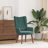 Scaun Relaxant vidaXL Verde &Icirc;nchis Catifea