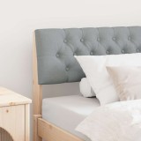 vidaXL Tăblie tapițată Gri deschis 100 cm Lemn de pin masiv 879189