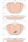 TRW GDB1840 COTEC set placute frana,frana disc