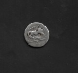 Grecia Antica - Originala Antica DRACHMA Argint - ( Dyrrachion - Illyria - Drachm ).