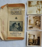 1942 Lot 3 foto stradale LUPENI + plic de epoca, 6 x 6 cm, Hunedoara D1 adnotate