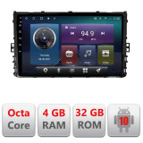 Navigatie dedicata grupul VW C-933 Octa Core cu Android Radio Bluetooth Internet GPS WIFI 4+32GB CarStore Technology, EDOTEC