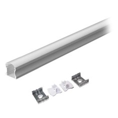 PROFIL ALUMINIU PENTRU BANDA LED 2M 17.2MM X 15.5MM ALB foto