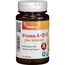 Vitamina A+D+E+Seleniu 30 capsule gelatinoase Vitaking Cod: VK1811 foto