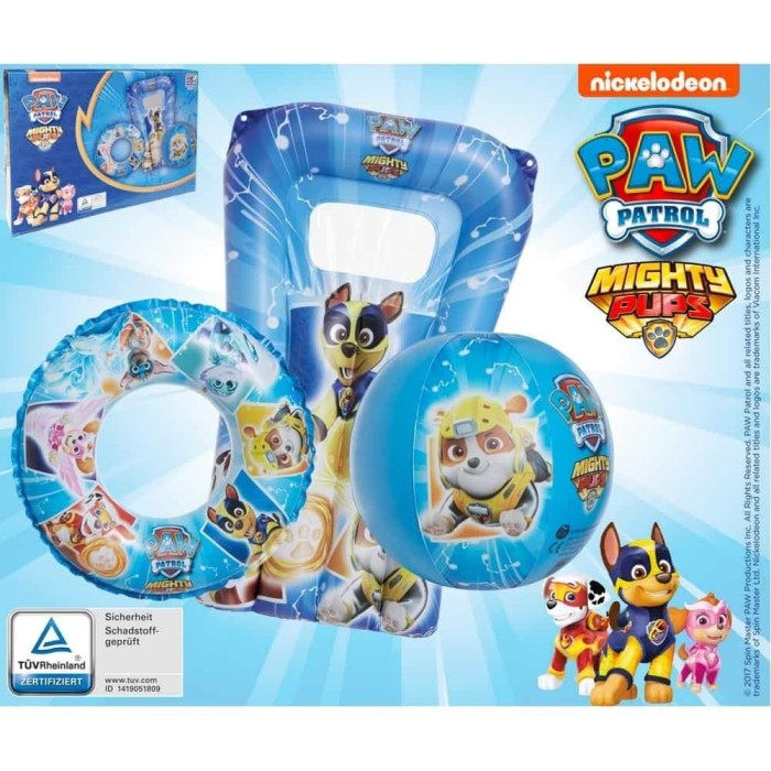Set jucării de plajă 3 piese, minge, colac, saltea gonflabilă
