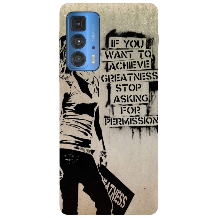 Husa compatibila cu Motorola Edge 20 Lite model stop asking for permission, Silicon, TPU, Viceversa