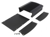 Radiator Aluminiu Negru 50x135mm