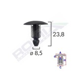 CLIPS TAPITERIE PENTRU CITROEN/FIAT/PEUGEOT - NEGRU SET 10 BUC 61633