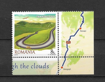 ROMANIA 2016 - TRANSALPINA, CALATORIE PRINTRE NORI, TABS, MNH - LP 2115 foto